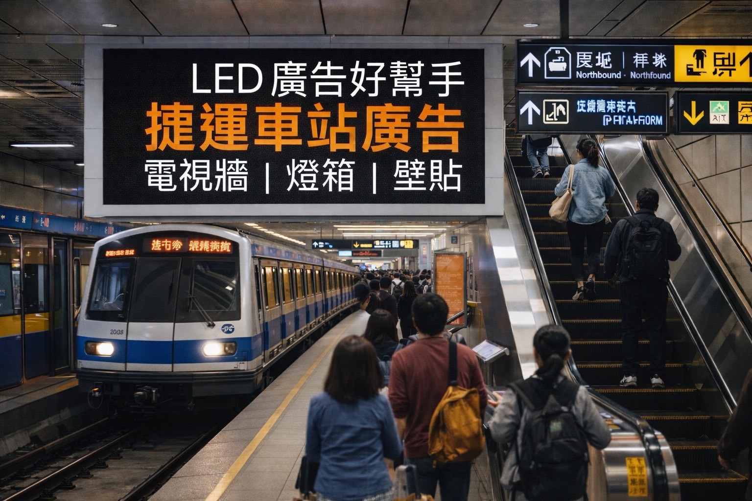 You are currently viewing 企業與商品活動 為什麼要在捷運站投放 LED電視牆廣告？