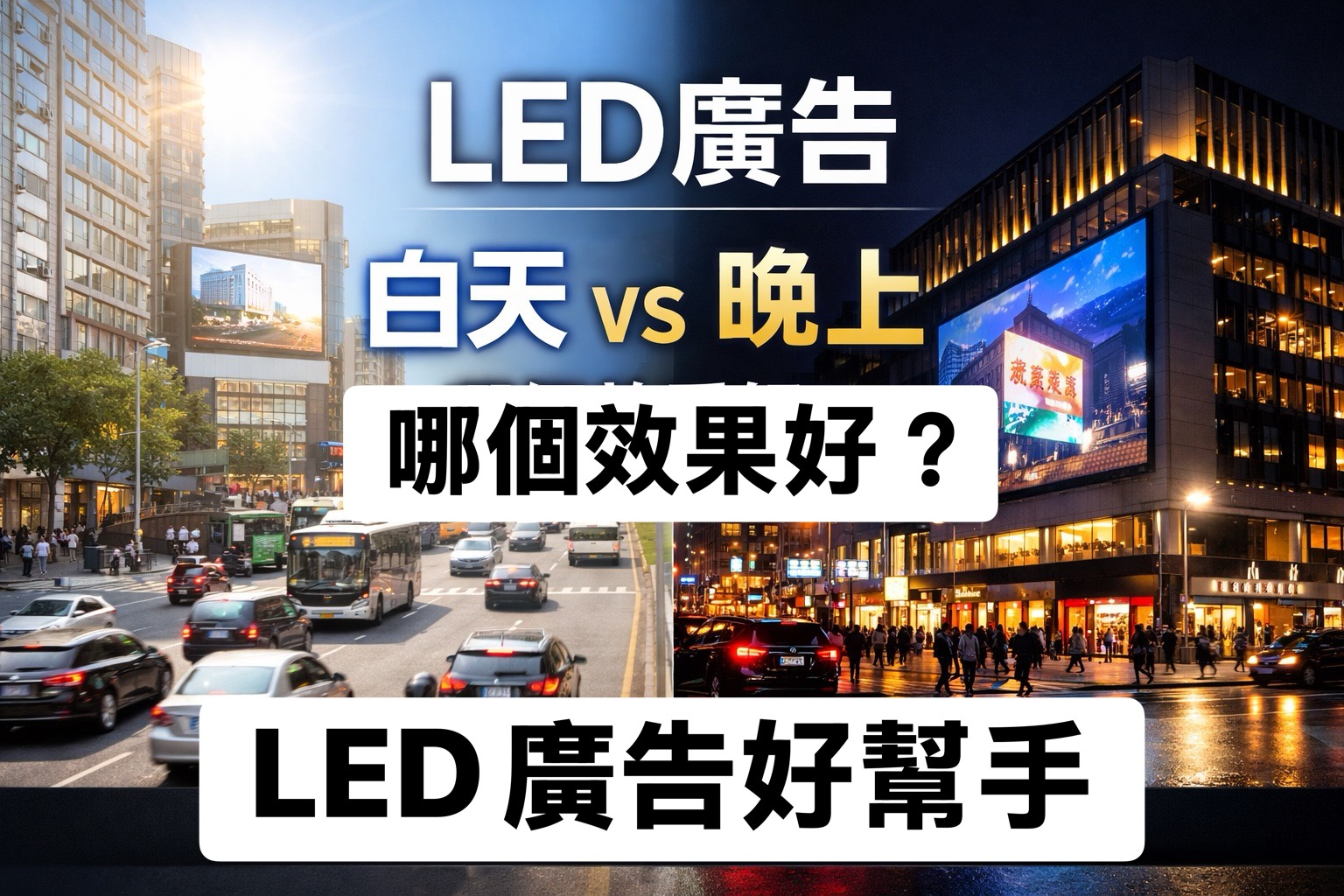 You are currently viewing LED廣告播放時間怎麼選？白天還是晚上效果最好？