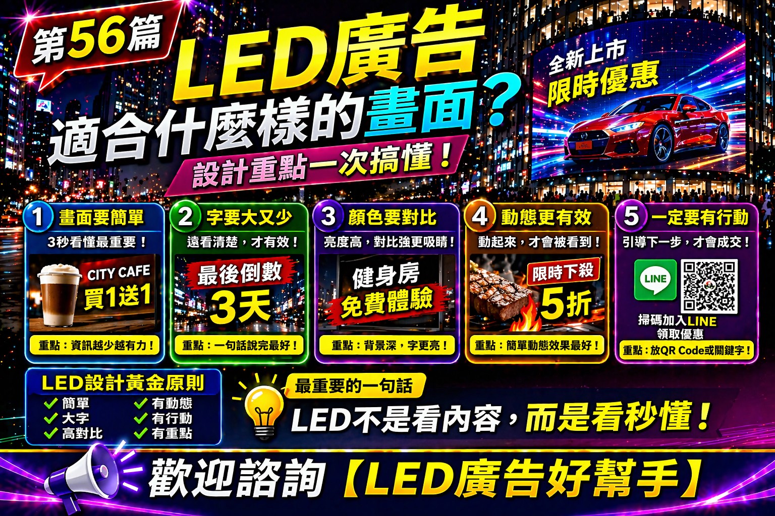 You are currently viewing LED廣告適合什麼樣的畫面？ 設計重點一次搞懂
