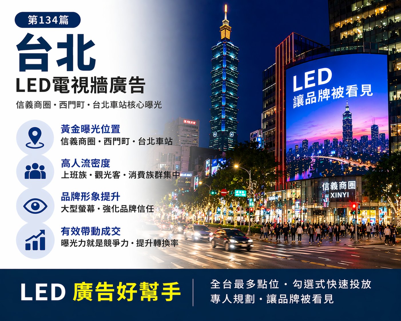 You are currently viewing 台北LED電視牆廣告優勢