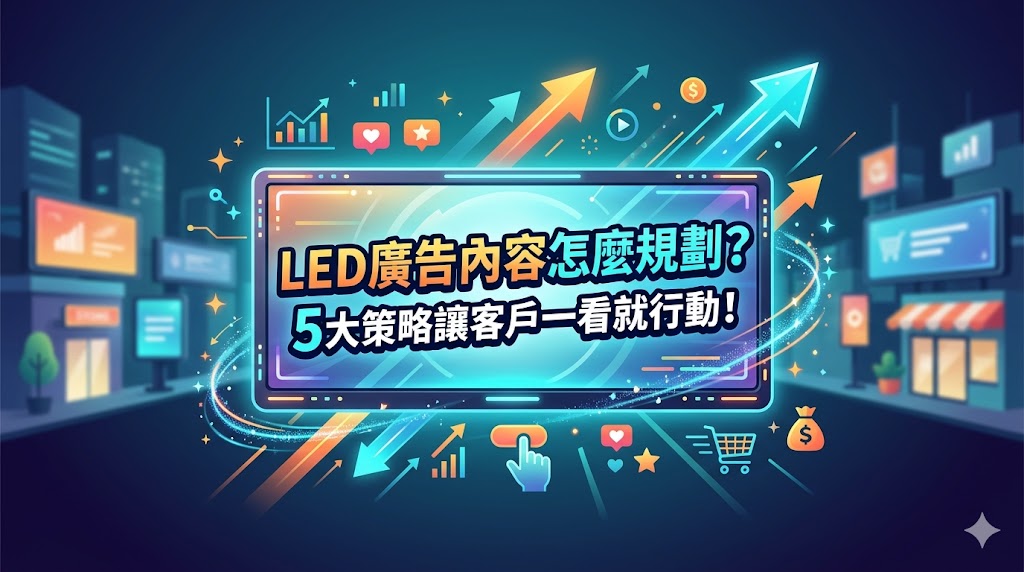 You are currently viewing LED廣告內容怎麼規劃？ 5大策略讓客戶一看就行動！