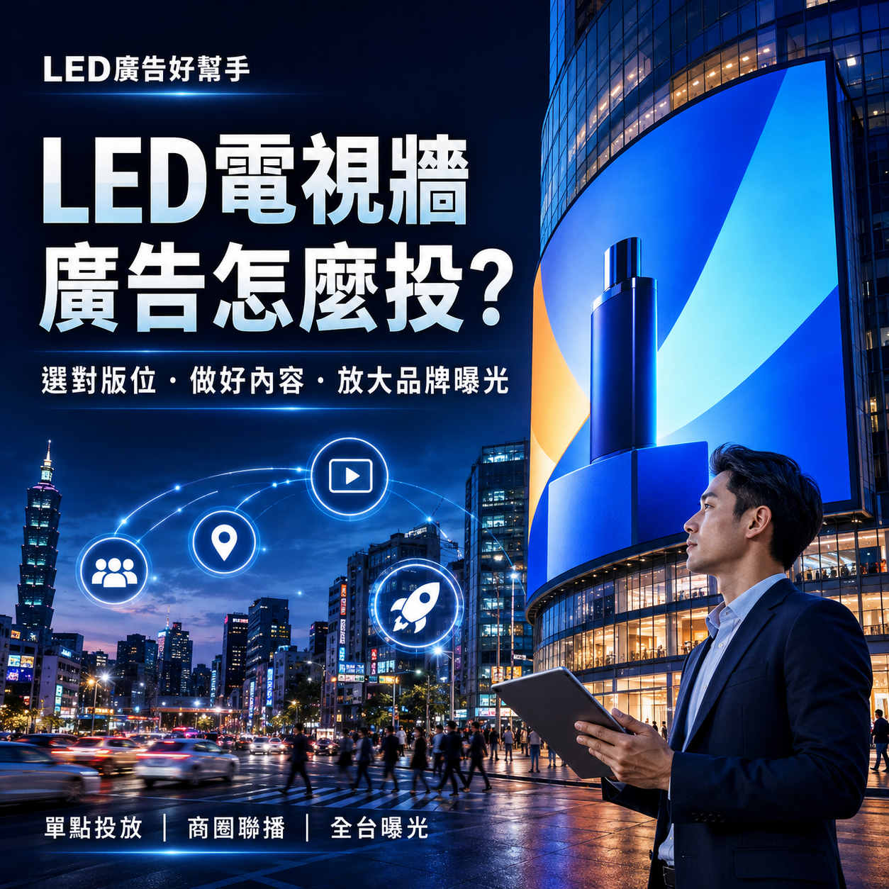 You are currently viewing 什麼是LED電視牆廣告？LED電視牆廣告怎麼投？