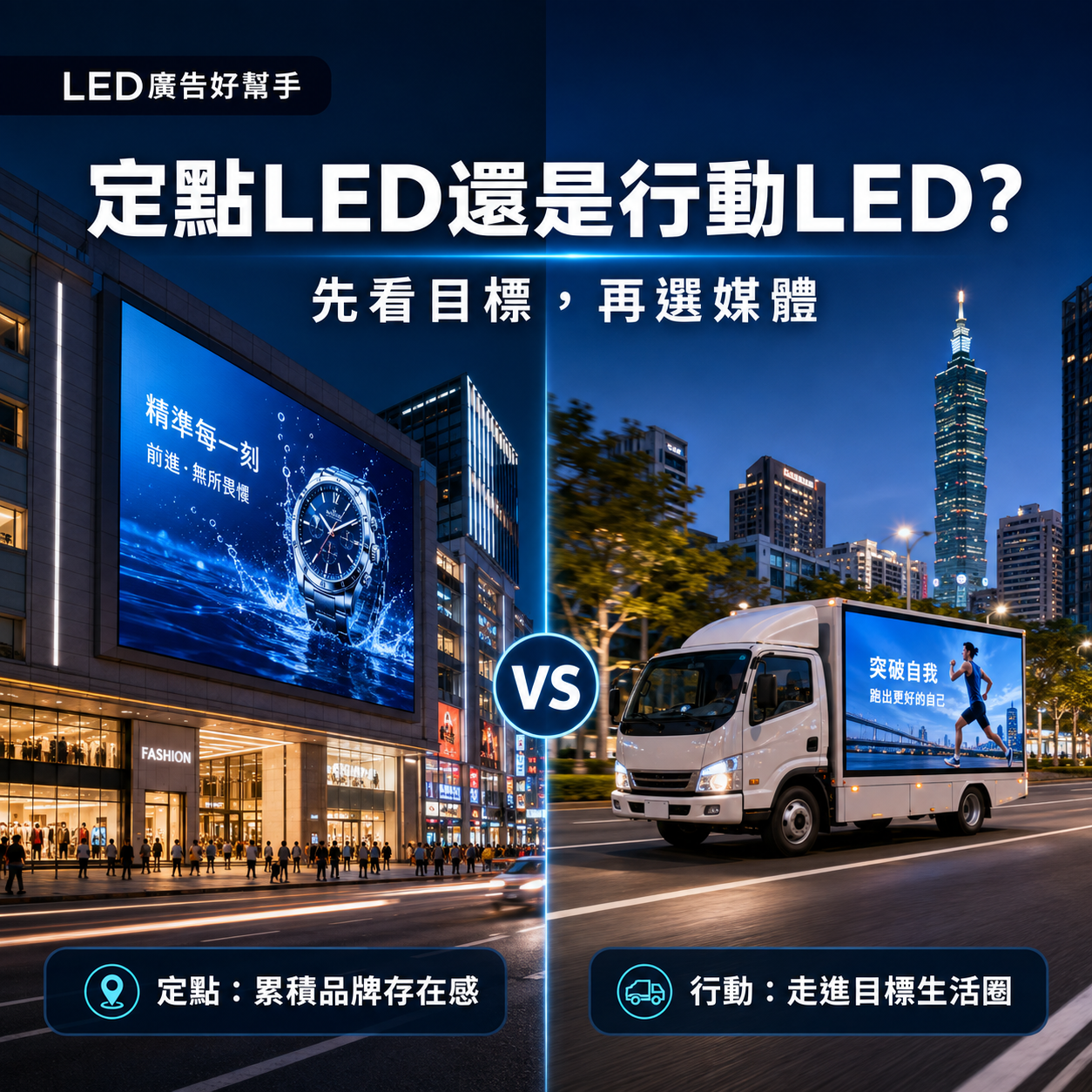 You are currently viewing LED廣告車適合哪些活動?  定點LED與行動LED怎麼選 ?